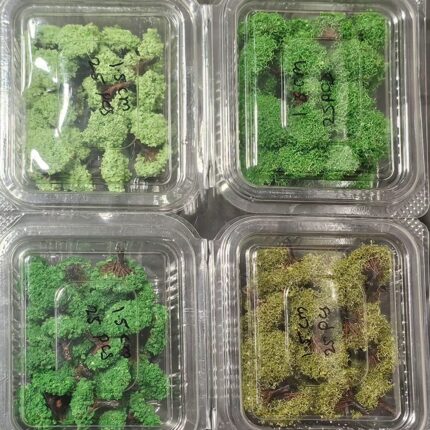 Wire Trees 1.5cm ~ Mix Green (100 Pcs Per Pack)